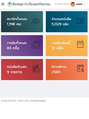 WKSC LIBRARY - ห้องสมุดเวียงโรงเรียนแหงวิทยาคม